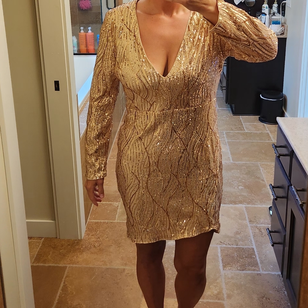 Sequin Party Dress 1XL